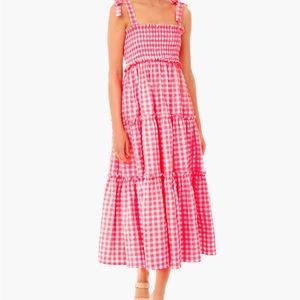 Beautiful Tuckernuck pink Gingham Dress - New!